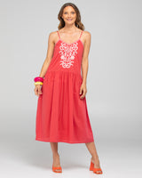 Ahana Dress - Washed Red
