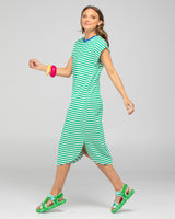 Bellissimo Dress - Green Stripe