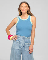 Bellissimo Tank Top - Dusty Blue