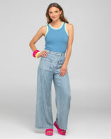 Bellissimo Tank Top - Dusty Blue