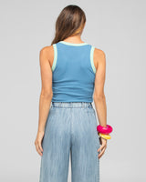 Bellissimo Tank Top - Dusty Blue