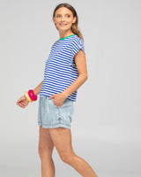Bellissimo Tee - Blue Stripe