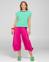 Bellissimo Tee - Green Stripe