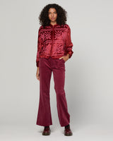 Kirei Jacket Embroidered - Merlot