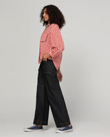 Mizuki Shirt Red - Red Seersucker