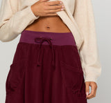 Cord Guru Skirt - Merlot