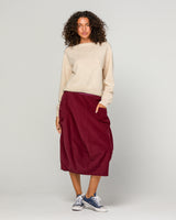 Cord Guru Skirt - Merlot