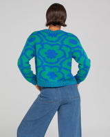Dahlia Jumper - Blue/Green