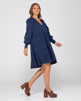 Rossi Dress - Navy Juno