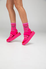 Smile Socks - Pink Multi
