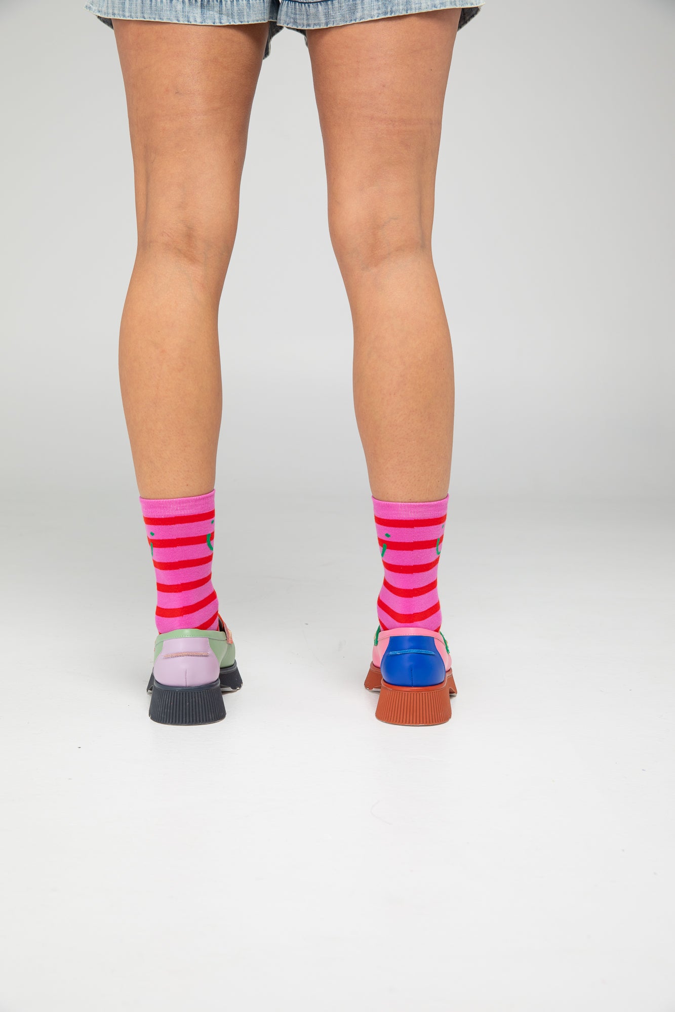 Smile Socks - Pink Multi