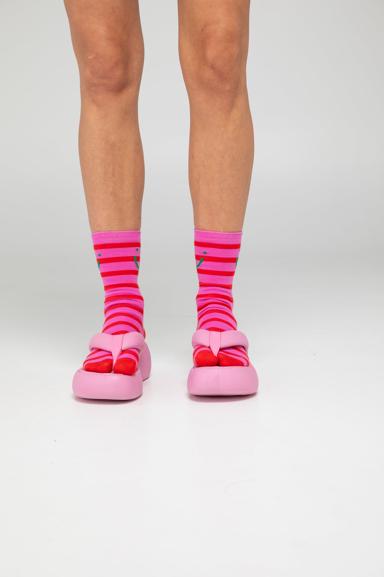 Smile Socks - Pink Multi