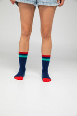 Smile Socks - Navy Multi