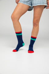 Smile Socks - Navy Multi