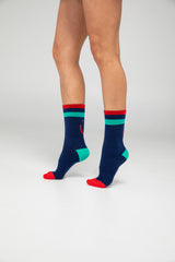 Smile Socks - Navy Multi