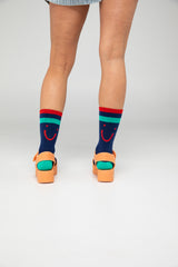 Smile Socks - Navy Multi