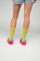 Smile Socks - Yellow Multi