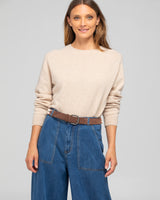 Shell Belt - Shell/Suede