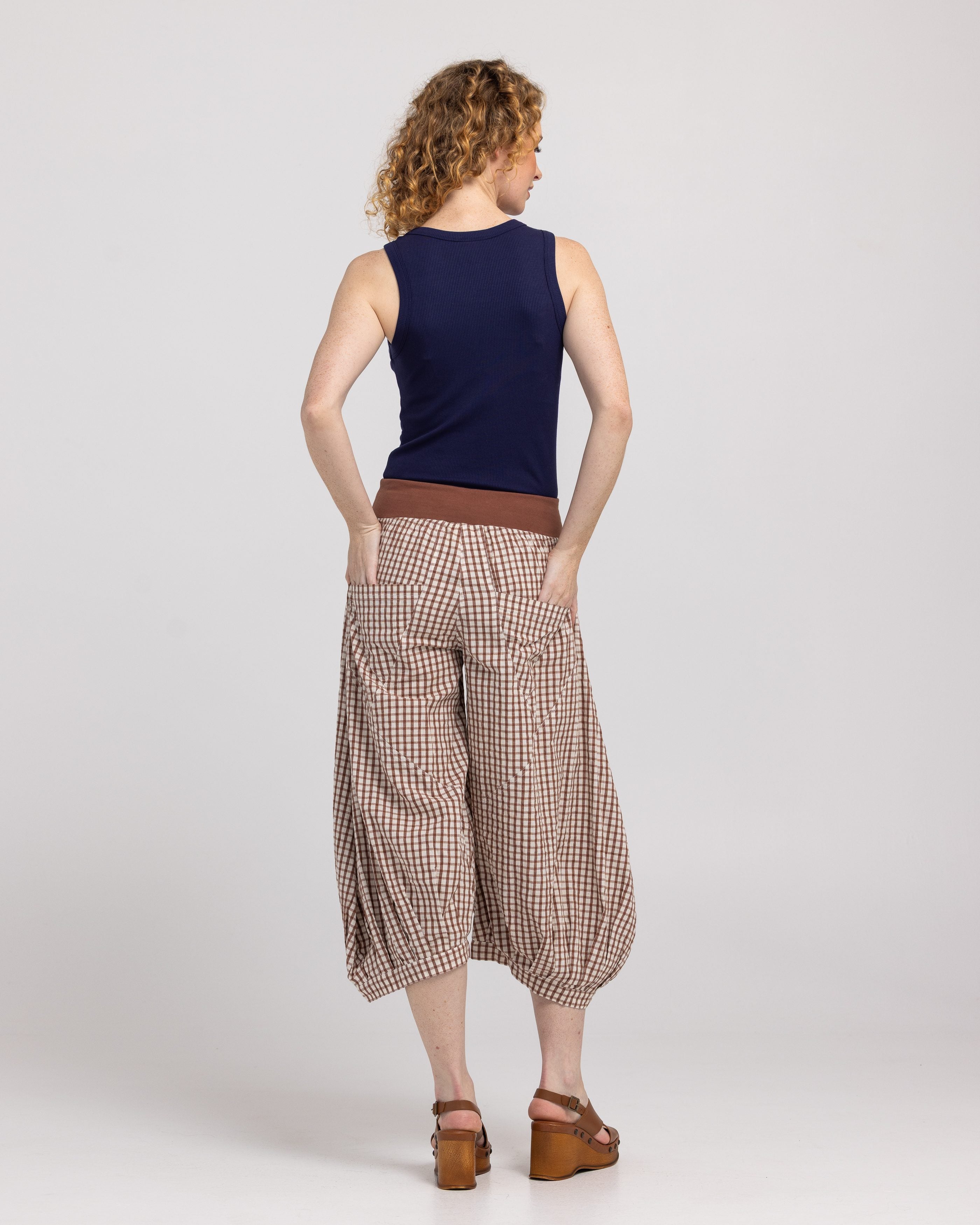 Guru Pant - Cocoa Gingham
