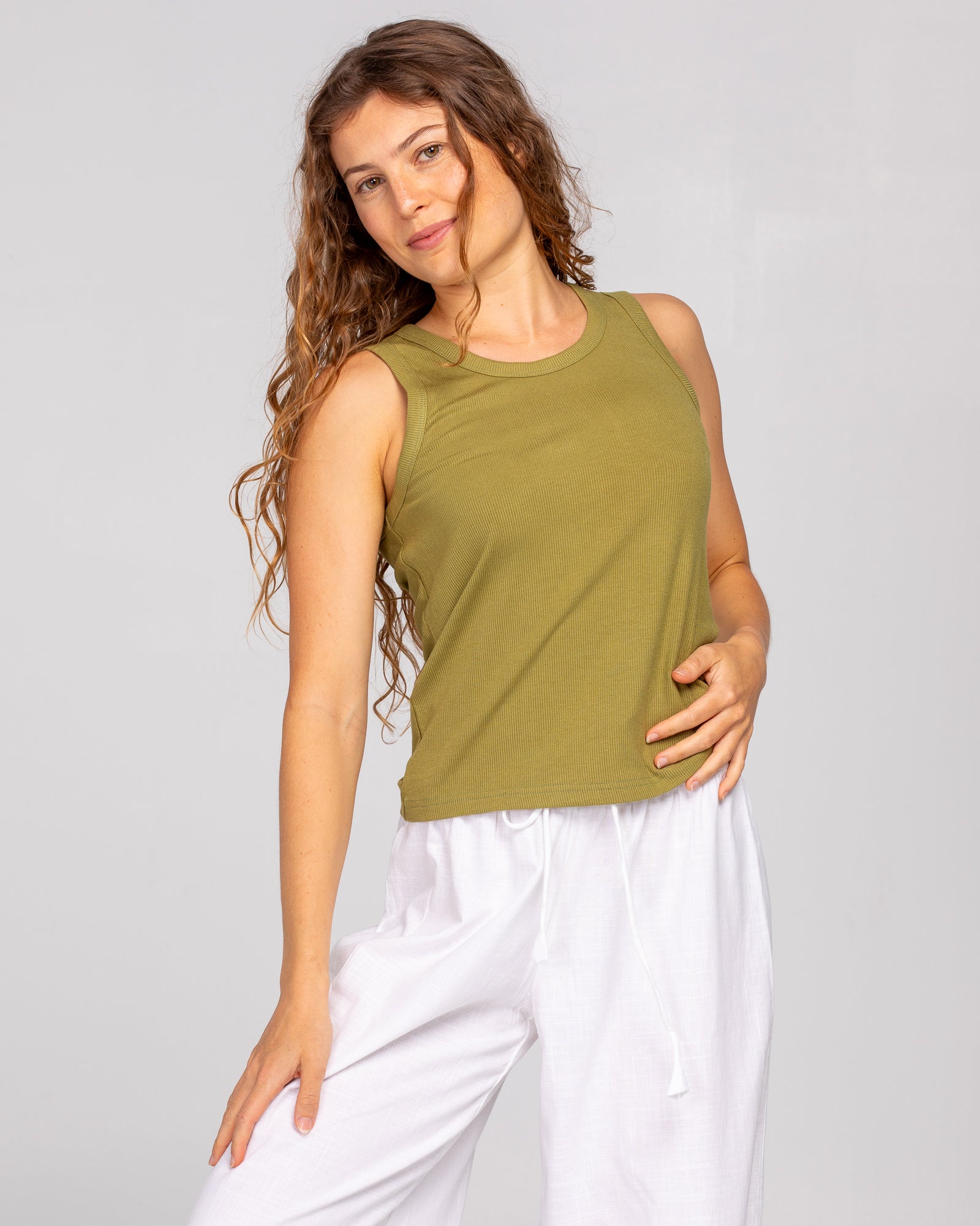 Bellissimo Tank - Khaki