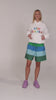 Meeko Embroidered Jumper  - White Multi